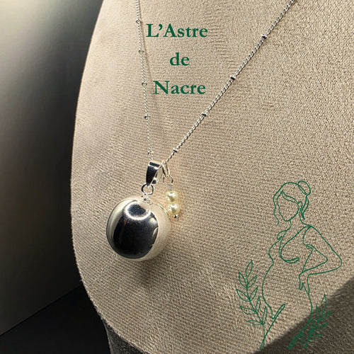 Amulette d’Argent Pur - L’Astre de Nacre