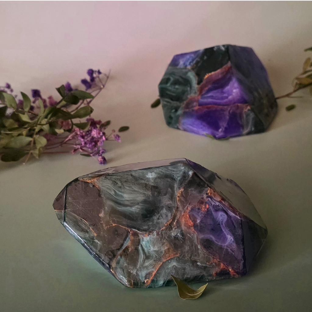 Savon artisanal - Le Secret d'Amazonie (Azurite Malachite)
