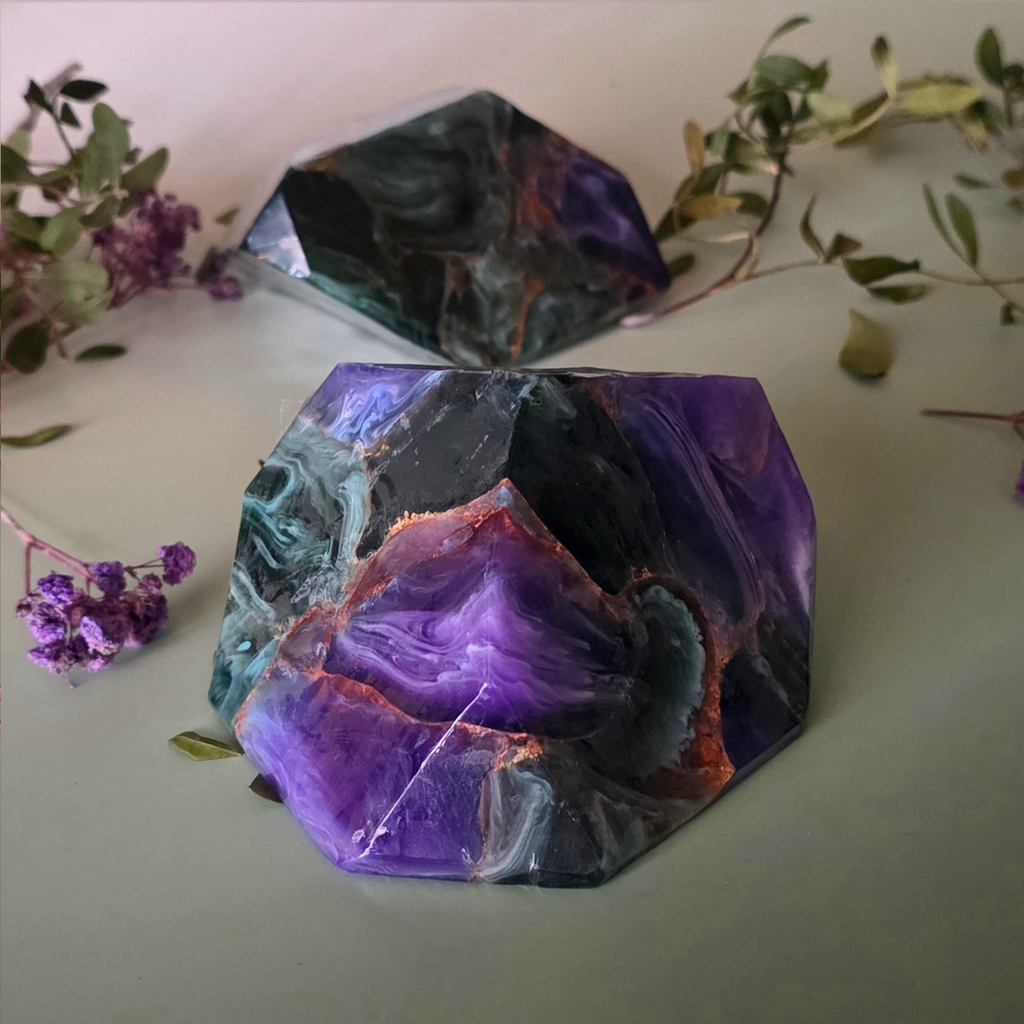 Savon artisanal - Le Secret d'Amazonie (Azurite Malachite)