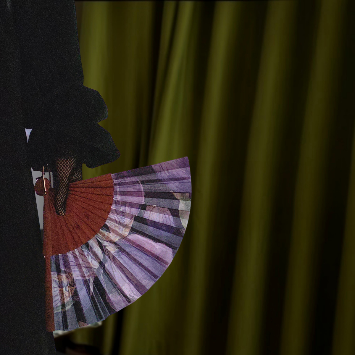Éventail "L'Iris du Boudoir"