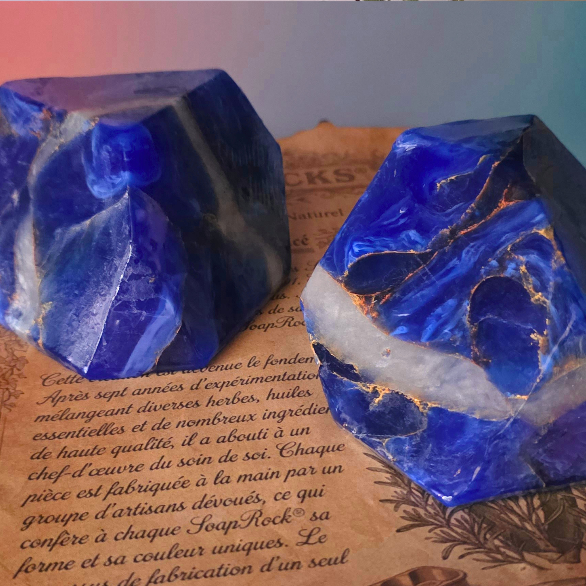 Savon artisanal - Le Lingot d'Outre-mer CÉLESTE (Lapis Lazuli)