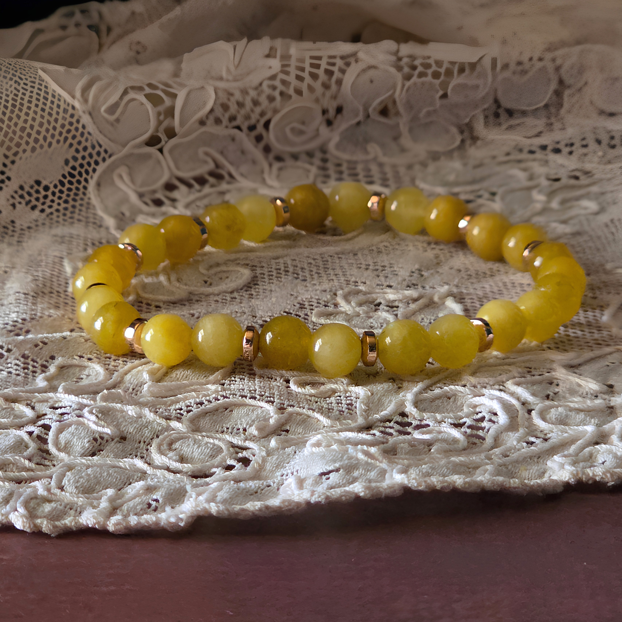 Bracelet en Pierres Naturelles Caixa Citrine Joie • Abondance • Confiance