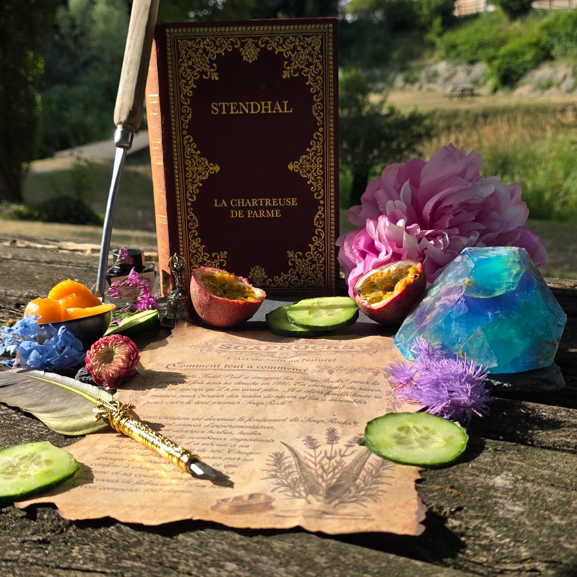 Savon artisanal - L'Éclat Prismatique de la Fluorite Sanseverina