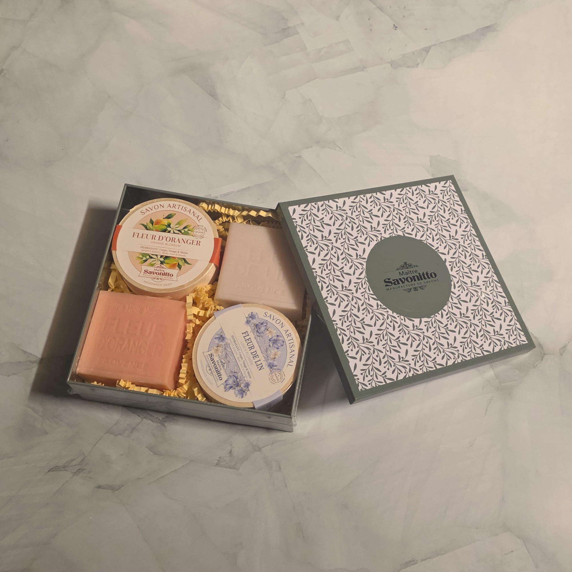 L’Éclat de la Rosée Matinale – Coffret Fleur d’Oranger et Fleur de Lin